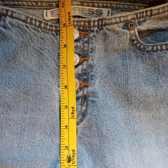 Express Size 7/8 Long Hipster Flare 32" Inseam GUC Jeans-Item #175 - Picture 2 of 6